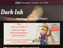 Tablet Screenshot of dark-ink.de